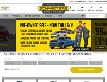 Tablet Screenshot of coldspringcars.com